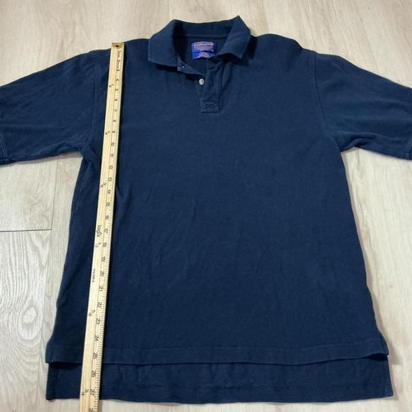 Pendleton Men's Navy Blue 100% Cotton Short Sleeve Polo Shirt Preppy - Picture 5 of 6